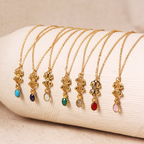 Collier Farah - Or & Quartz Rose