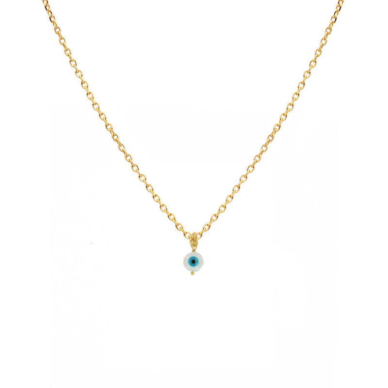 Collier Eye Pendant  - Or / Blanc