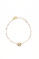 Bracelet Mini Stone Fleur Amethyste - Or / Parme