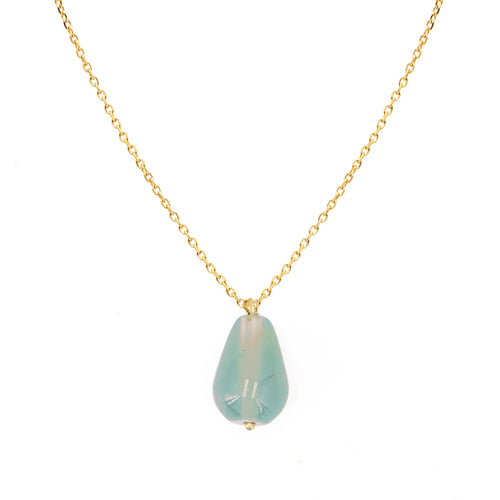 Collier Philippine Amazonite - Or / Vert D'Eau