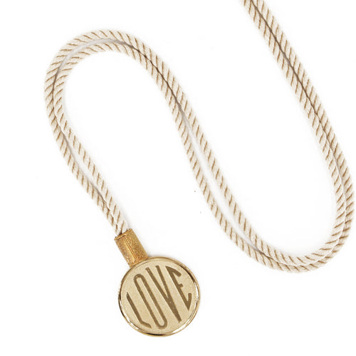 Long Sautoir Love Nude - Or / Nude