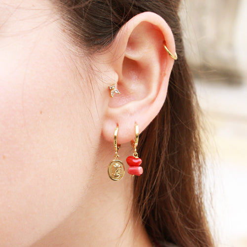 Mini Créoles Clea Camée - Or