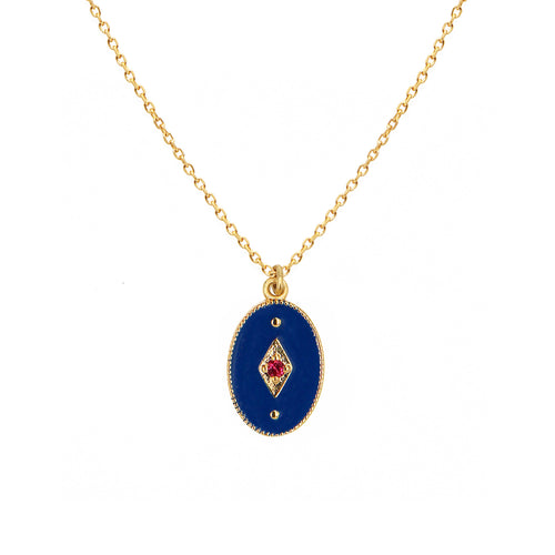 Collier Indie Bleu - Or /Bleu