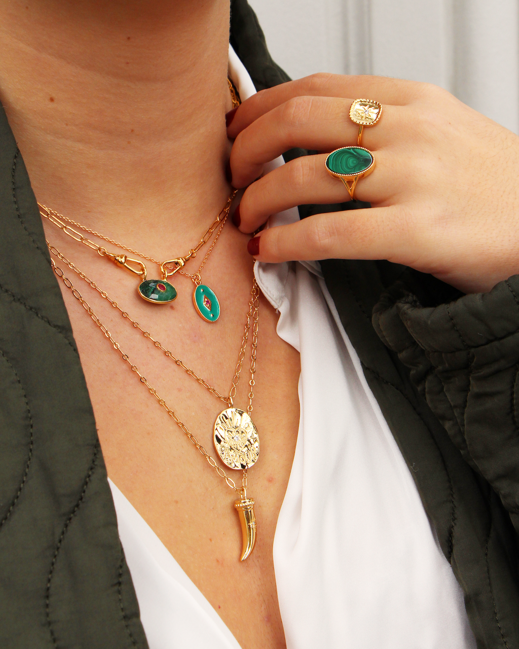 Bracelet Indie - Or & Bleu