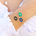 Bracelet Indie - Or & Bleu