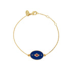 Bracelet Indie - Or & Bleu