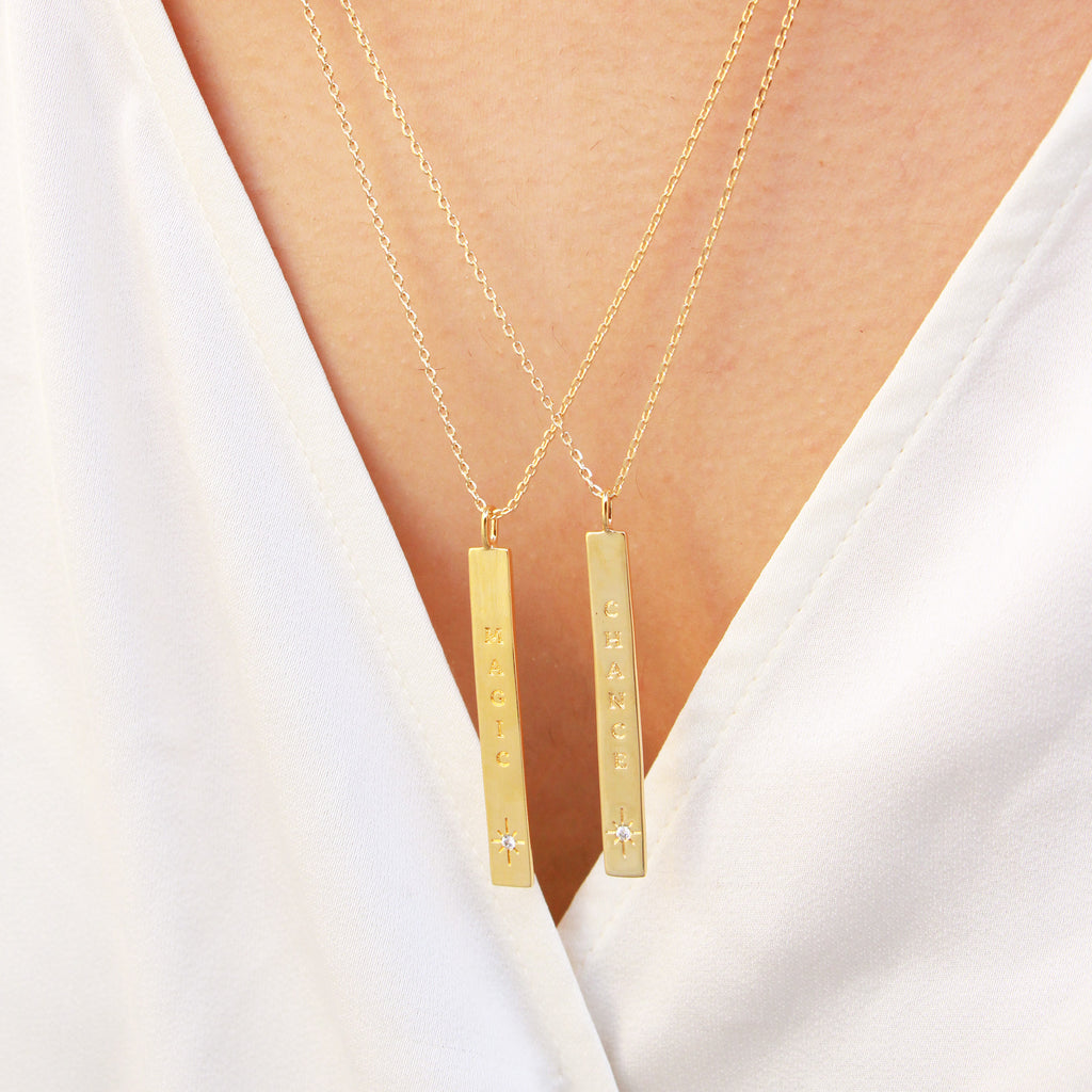 Collier Chance 48 - Or & Blanc