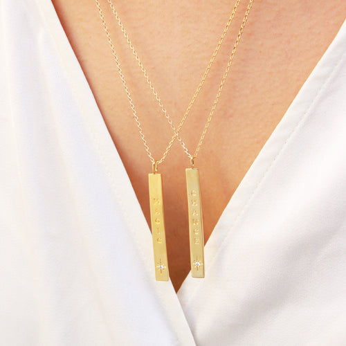 Collier Chance 48 - Or /Blanc