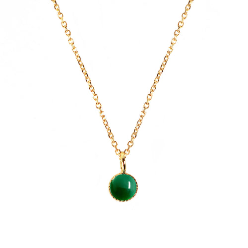 Collier Athena Agate Verte  - Agate Verte