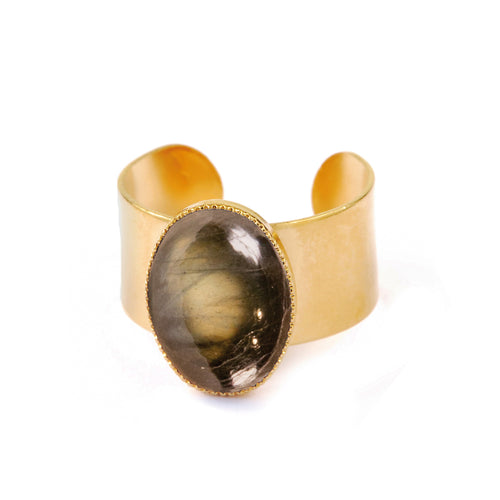Bague Calypso Labradorite - Or / Labradorite