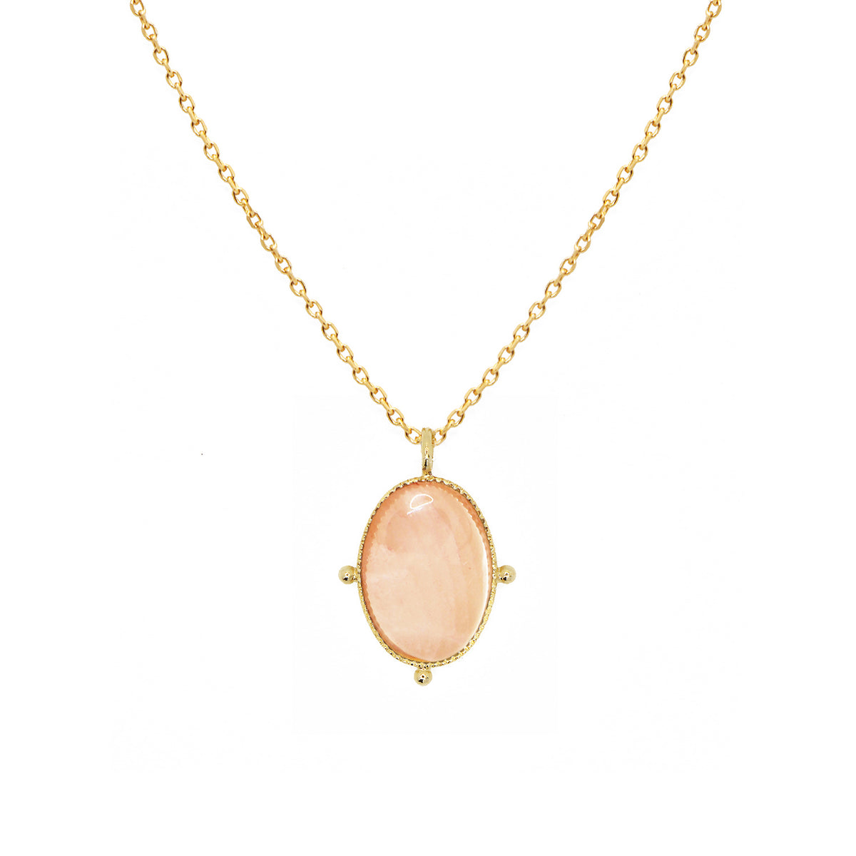 Collier New Calypso - Or & Quartz Rose