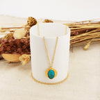 Sautoir New Calypso - Or & Turquoise