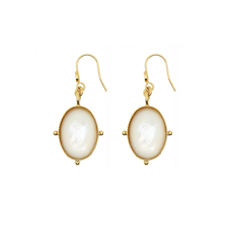Boucles D'Oreilles  New Calypso Nacre - Or / Nacre
