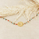 Bracelet Aureus Multico - Or / Turquoise