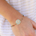 Aureus Multico Bracelet - Gold And Turquoise