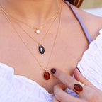 Collier Indie - Or & Noir