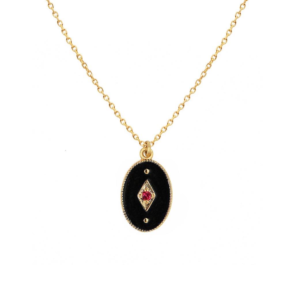 Collier Indie - Or & Noir