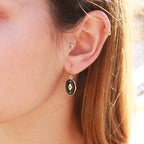 Boucles D'Oreilles Indie - Or & Noir