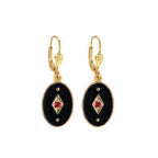 Boucles D'Oreilles Indie - Or & Noir