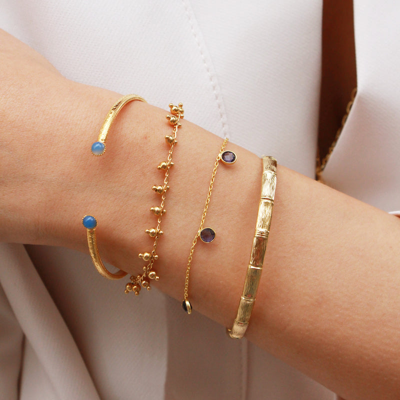 Bracelet Loulou Iolite  - Or /Iolite