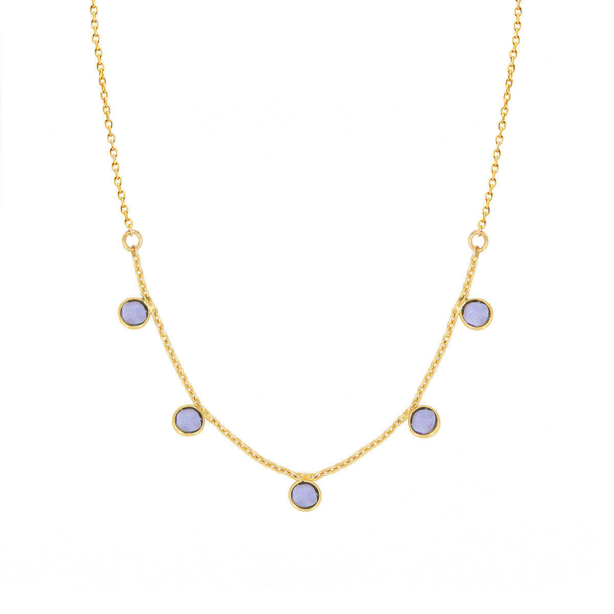 Collier Loulou - Or & Iolite