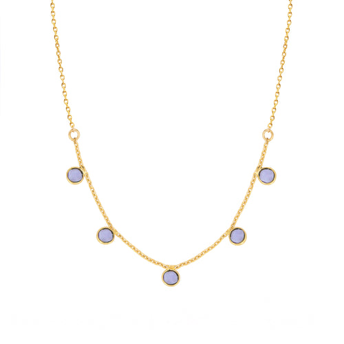 Collier Loulou Iolite  - Or /Iolite