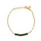 Armband Holy – Gold & Grüner Achat