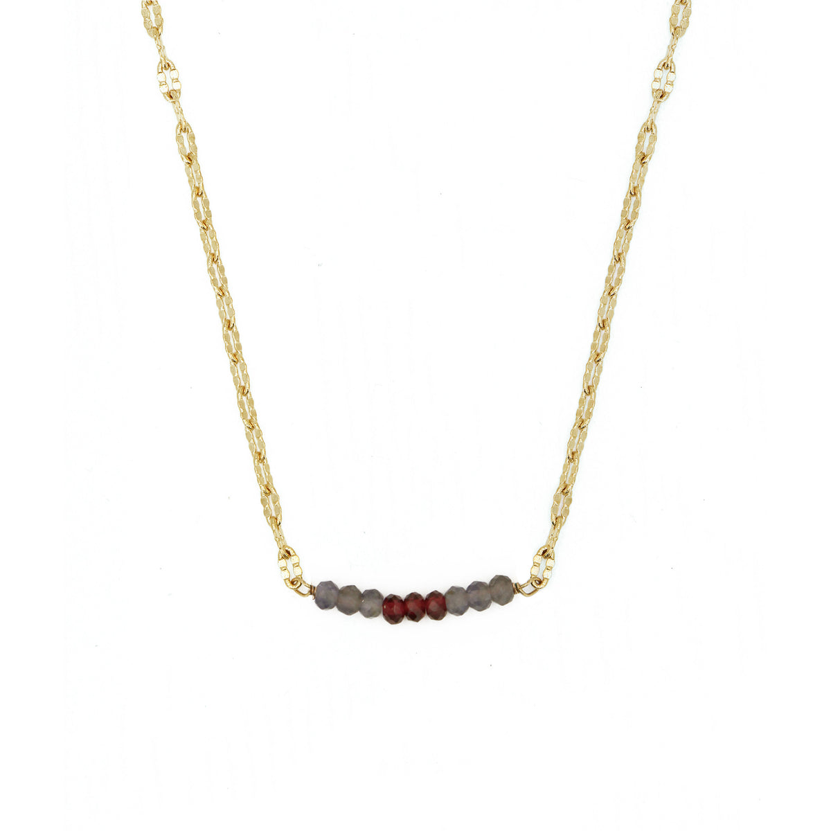Collier Holy - Or & Iolite