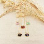 Collier New Deva - Or & Agate Noire
