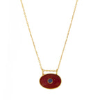 Collier New Deva - Or & Agate Rouge