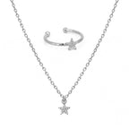 Coffret Lily Collier + Bague Etoile - Argent