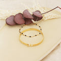 Coffret Jonc Eternity & Bracelet Tutti - Or & Noir