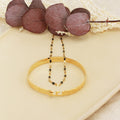 Coffret Jonc Eternity & Collier Tutti - Or & Noir