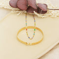 Coffret Jonc Eternity & Collier Tutti Multi Color - Or & Multicolor