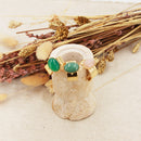 Bague New Calypso Agate Verte - Or / Agate Verte