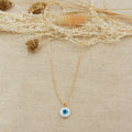 Collier Eye Pendentif - Or & Blanc