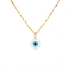 Collier Eye Pendentif - Or & Blanc