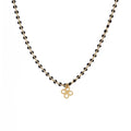 Collier Alena Noir Fleur - Or & Noir