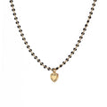 Collier Alena Noir Cœur - Or & Noir