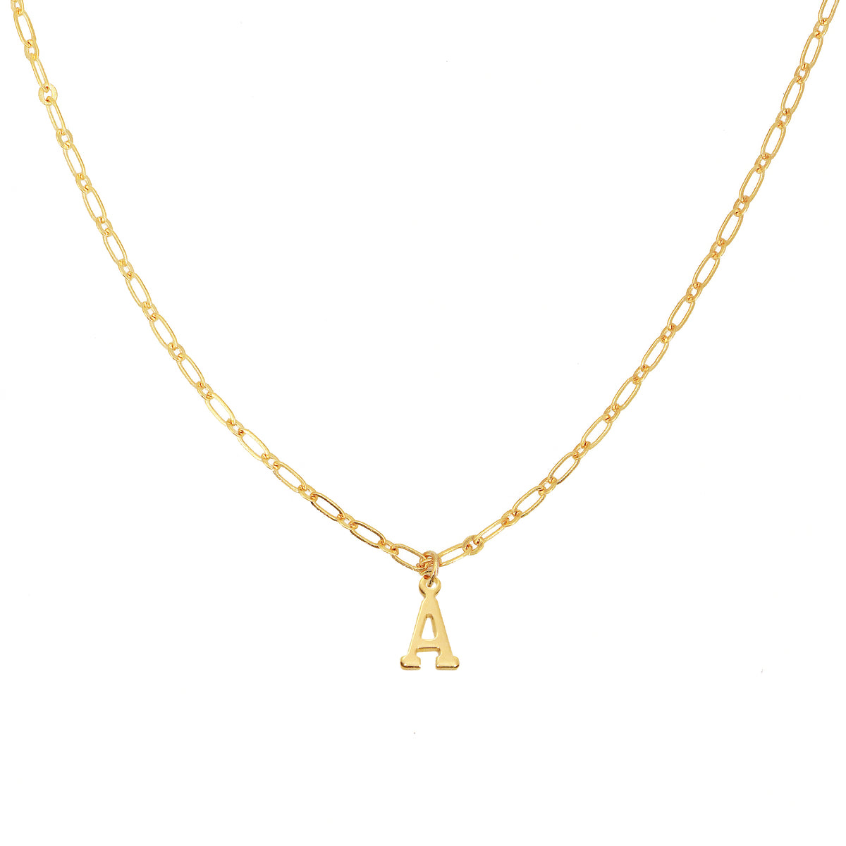 Collier Alphabet A - Or