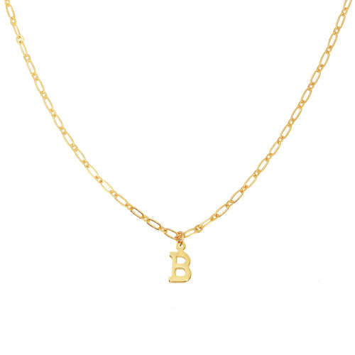 Collier Alphabet  B - Or
