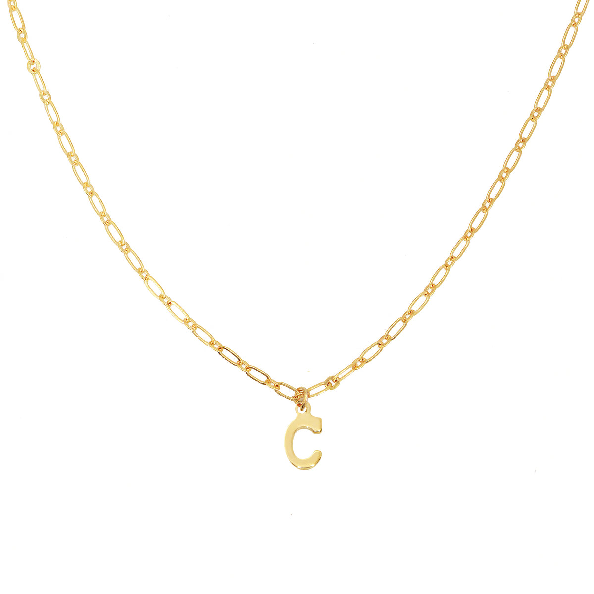 Collier Alphabet C - Or