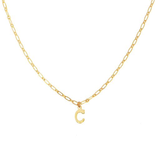 Collier Alphabet  C - Or