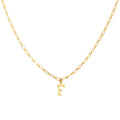 Collier Alphabet F - Or