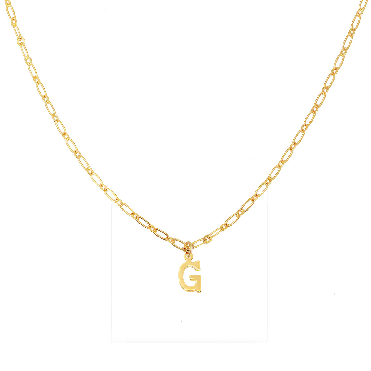 Collier Alphabet G - Or