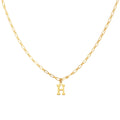 Collier Alphabet H - Or
