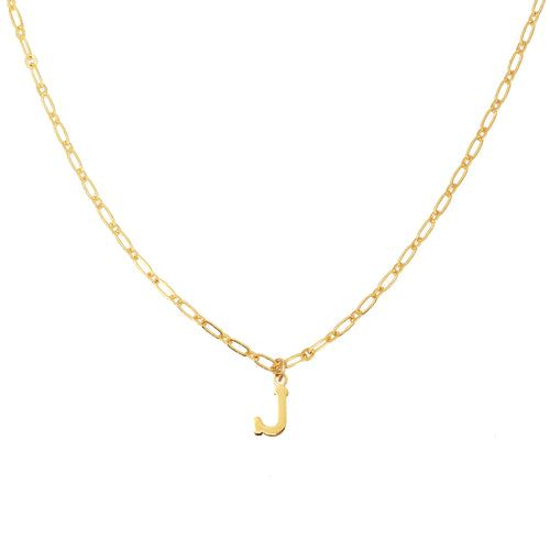 Collier Alphabet  J - Or