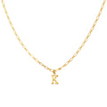 Collier Alphabet K - Or