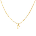 Collier Alphabet P - Or