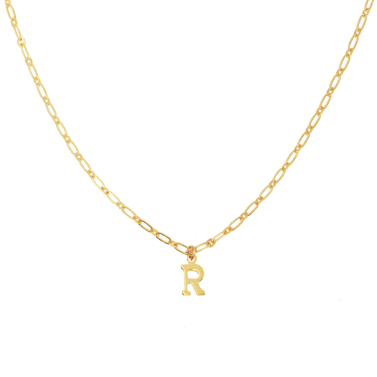Collier Alphabet R - Or